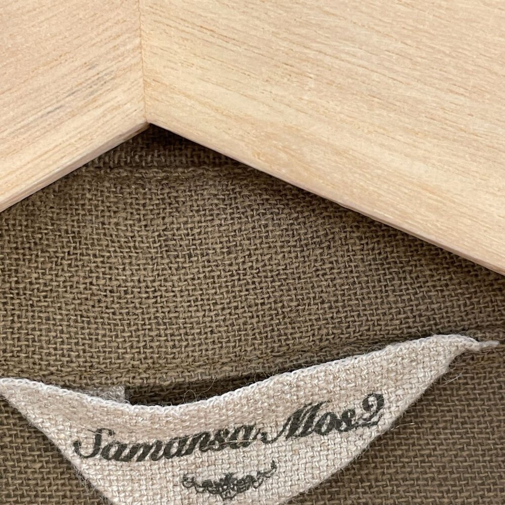 Samansa Mos2 Womens OS Button Up Long Dress Cotton Linen Minimalist Lagenlook - Picture 3 of 9